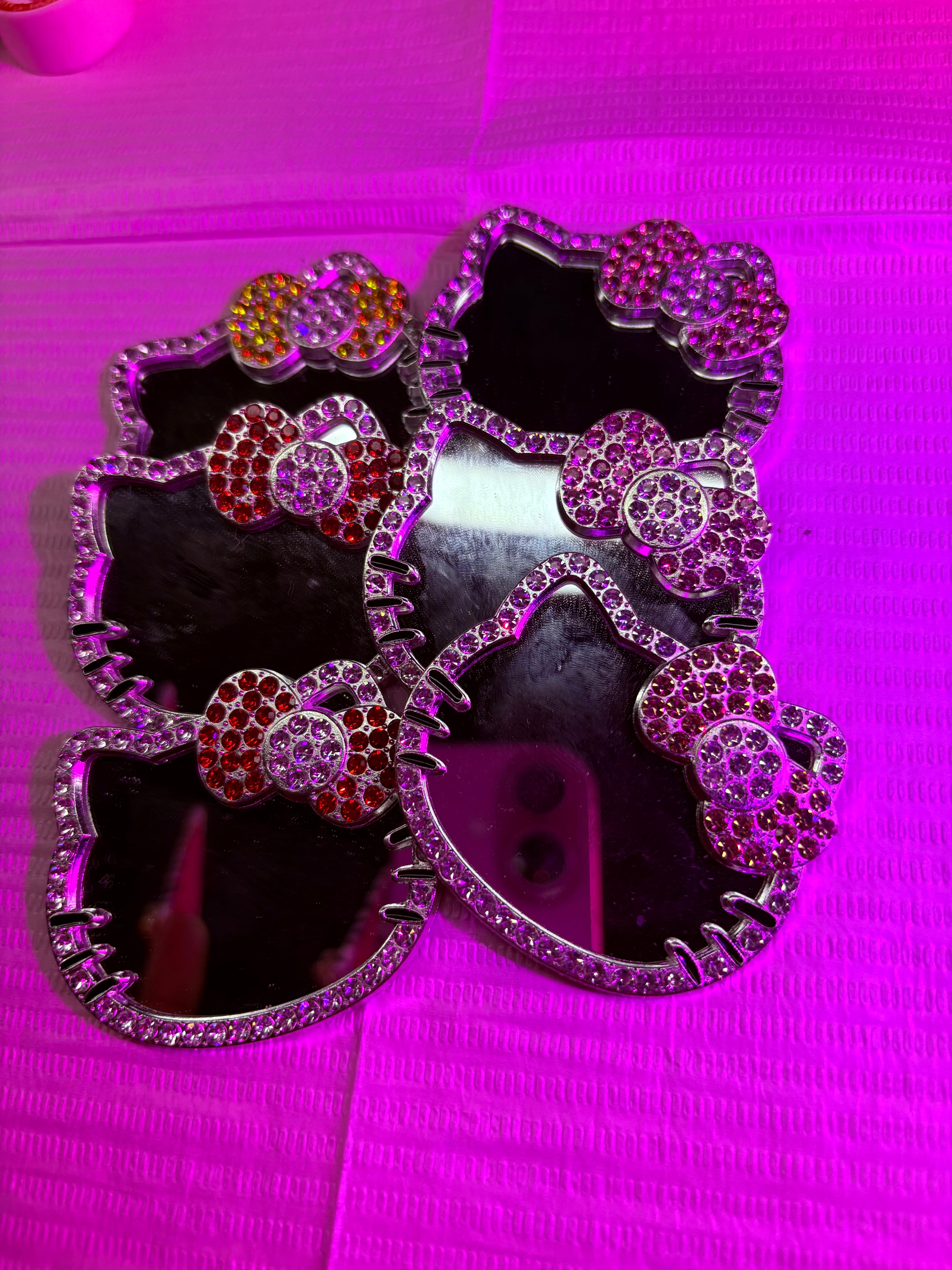 HK RHINESTONE MIRROR (LARGE)
