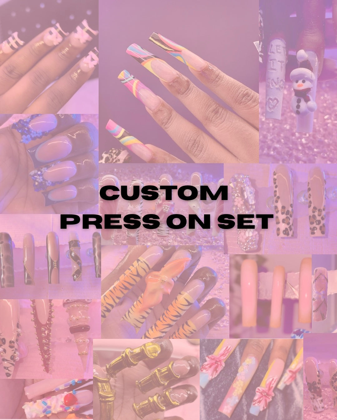 CUSTOM PRESS ON SET
